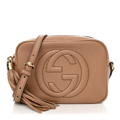 Gucci Pebbled Calfskin Small Soho Disco Bag Camelia 1 of 13