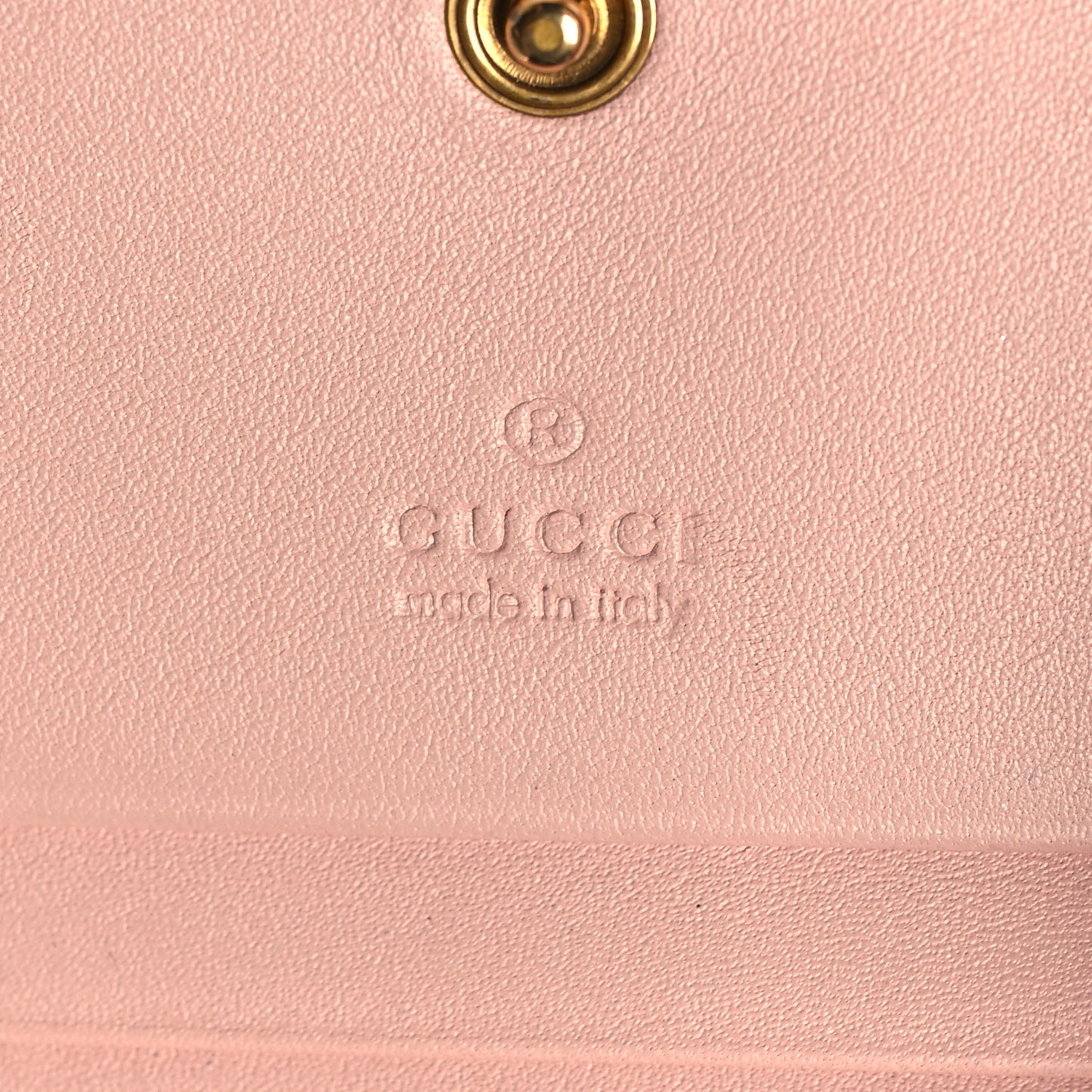 Calfskin Matelasse GG Marmont Card Case Wallet Perfect Pink