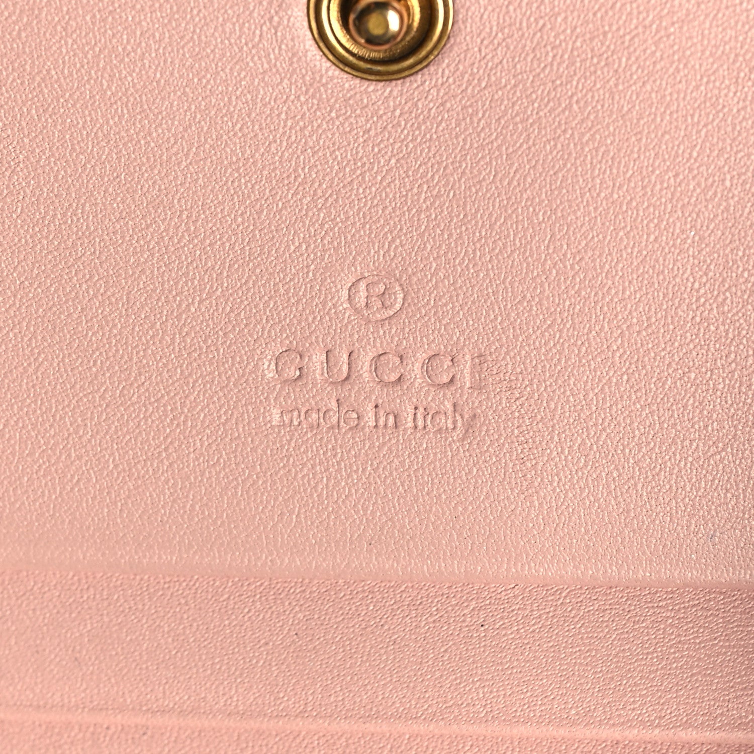 Gucci Calfskin Matelasse GG Marmont Card Case Wallet Perfect Pink 7 of 12