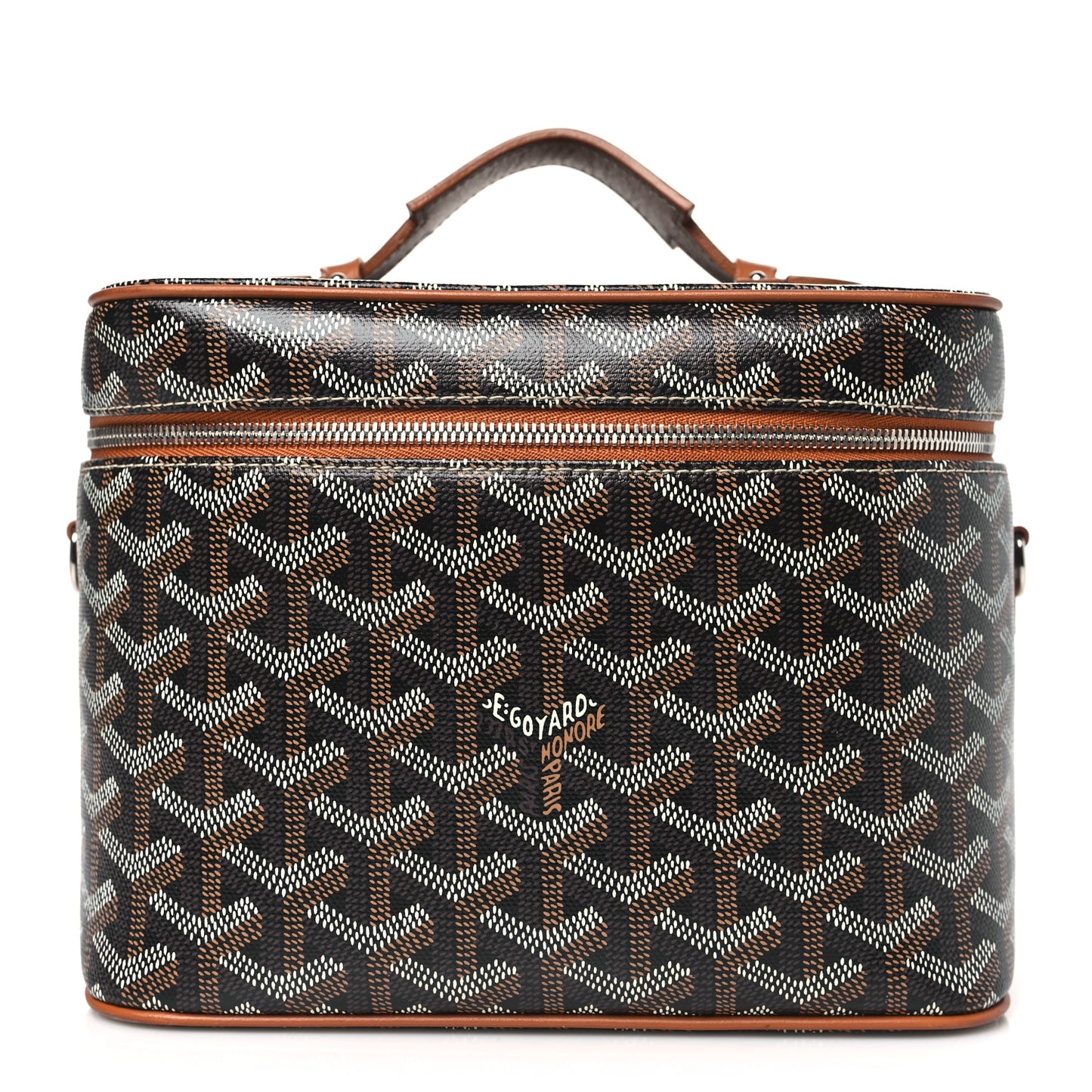 Goyardine Muse Vanity Case Black Gold