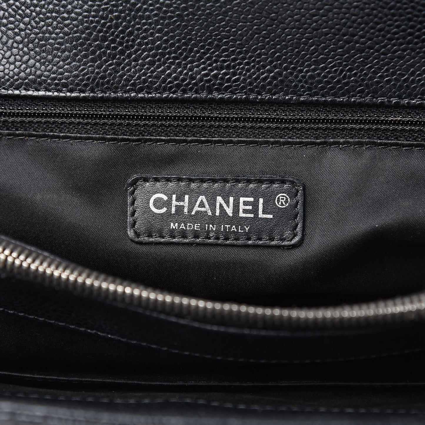 Caviar Quilted Grand Shopping Tote GST Black