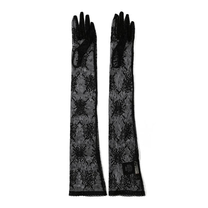 Gucci Lace Gloves 7 Black 1 of 4