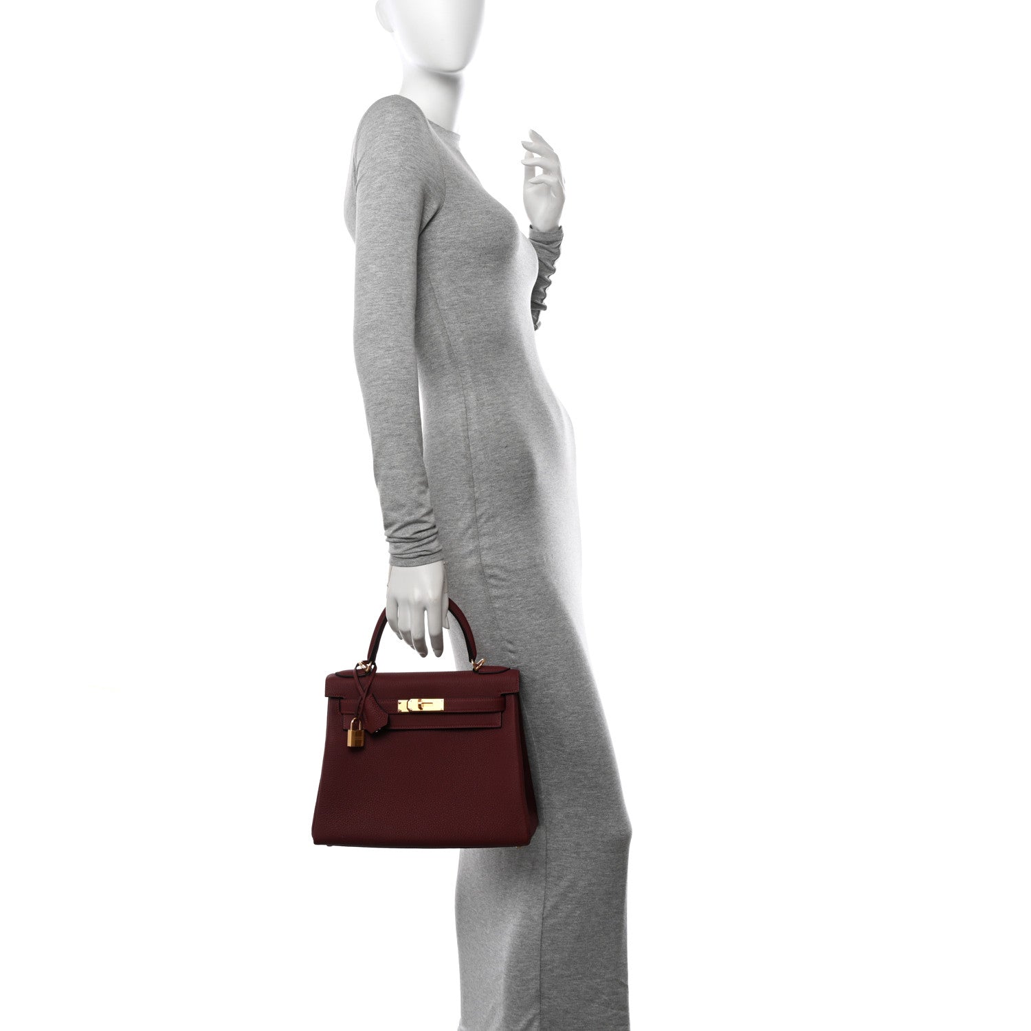 Hermes Togo Kelly Retourne 28 Rouge H 3 of 12