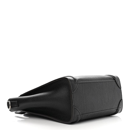 Celine Drummed Calfskin Nano Luggage Black 4 of 11