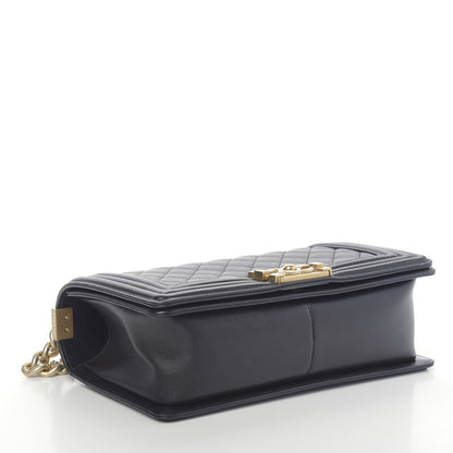 Chanel Lambskin Quilted Medium Boy Flap Black 4 of 12