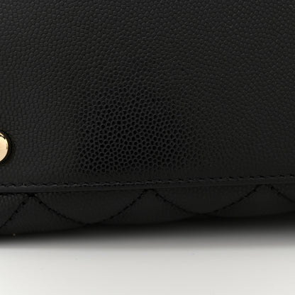 Chanel Caviar Quilted Small Coco Handle Flap Black 13 of 16