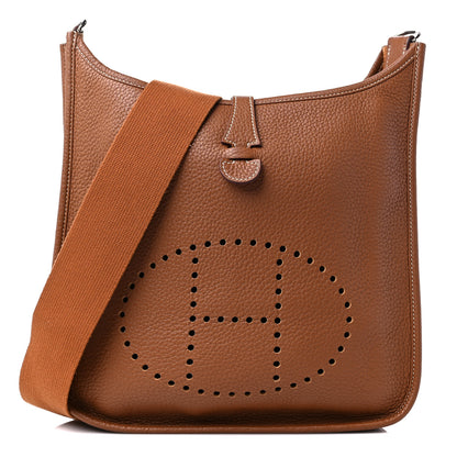 Hermes Taurillon Clemence Evelyne PM Gold 1 of 10