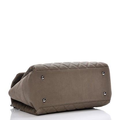 Chanel Iridescent Caviar Medium Lady Pearly Flap Khaki 4 of 8
