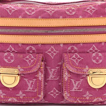 Louis Vuitton Denim Baggy PM Fuchsia 7 of 9