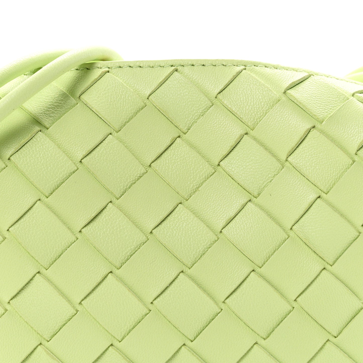 Nappa Intrecciato Mini Loop Camera Bag Fennel