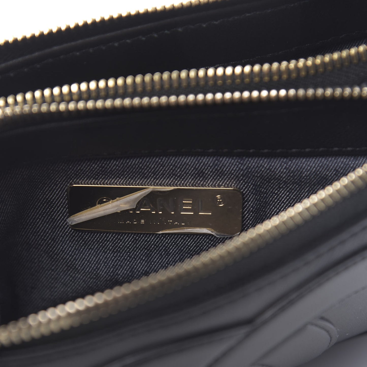 Lambskin CC Mania Waist Belt Bag Black