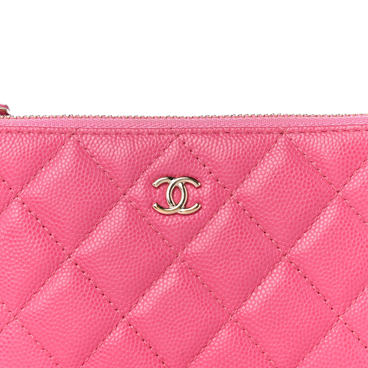 Chanel Caviar Quilted Small Cosmetic Case Pink 8 of 11