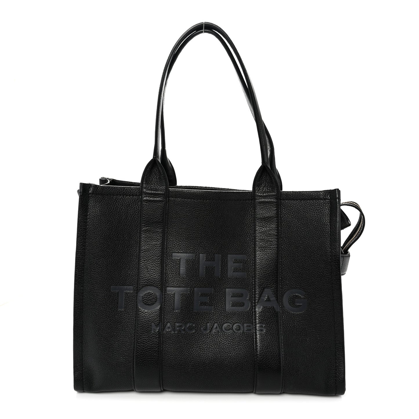 Grained Calfskin Large The Tote Bag Black
