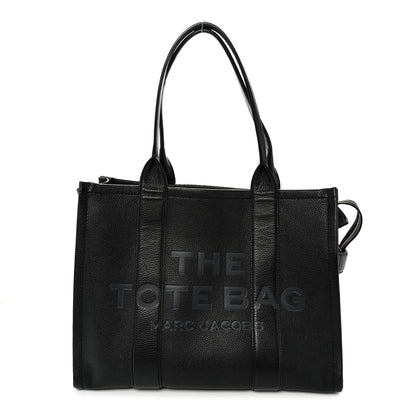 Marc Jacobs Grained Calfskin Large The Tote Bag Black 1 of 11