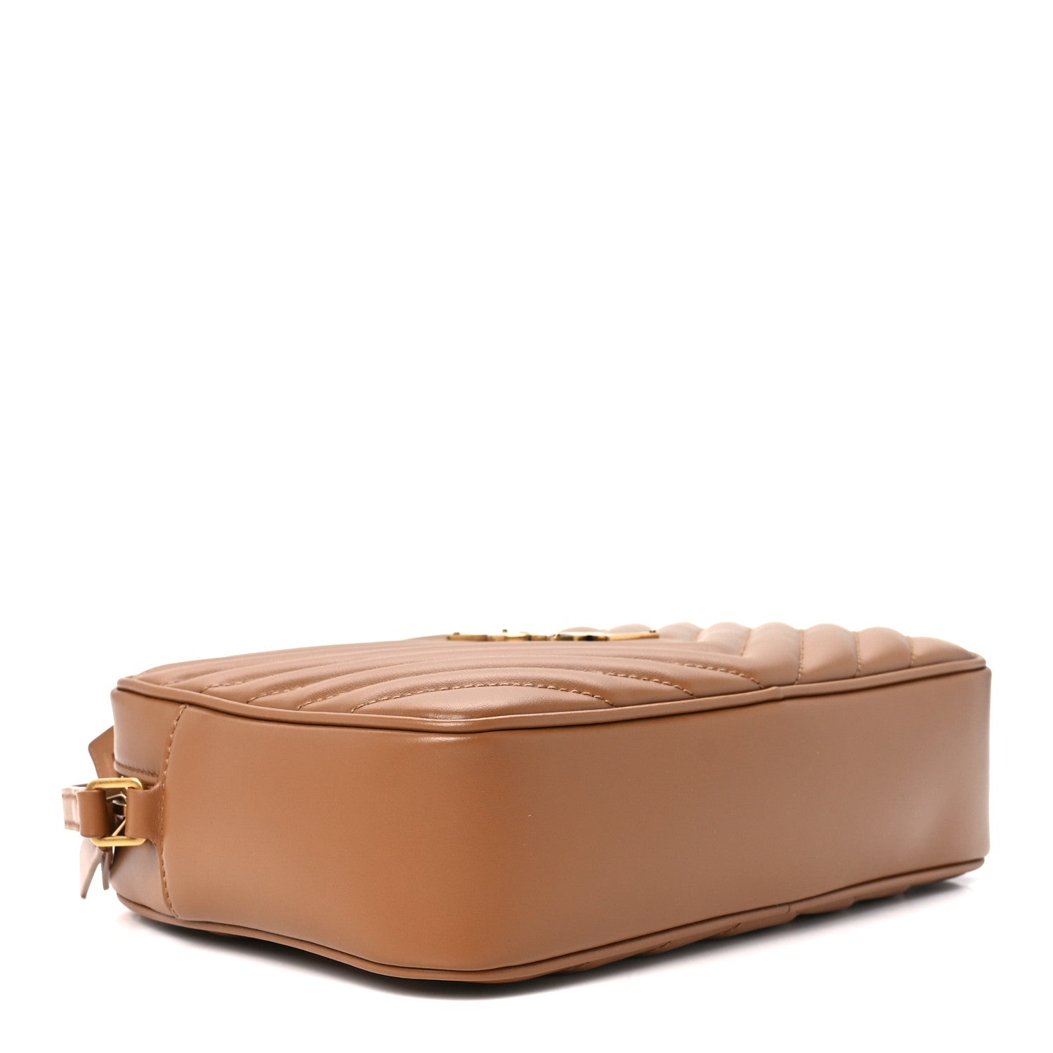 Saint Laurent Calfskin Matelasse Monogram Lou Camera Bag Cinnamon 4 of 11