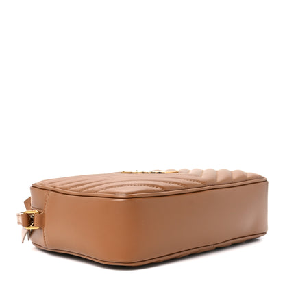 Saint Laurent Calfskin Matelasse Monogram Lou Camera Bag Cinnamon 4 of 11