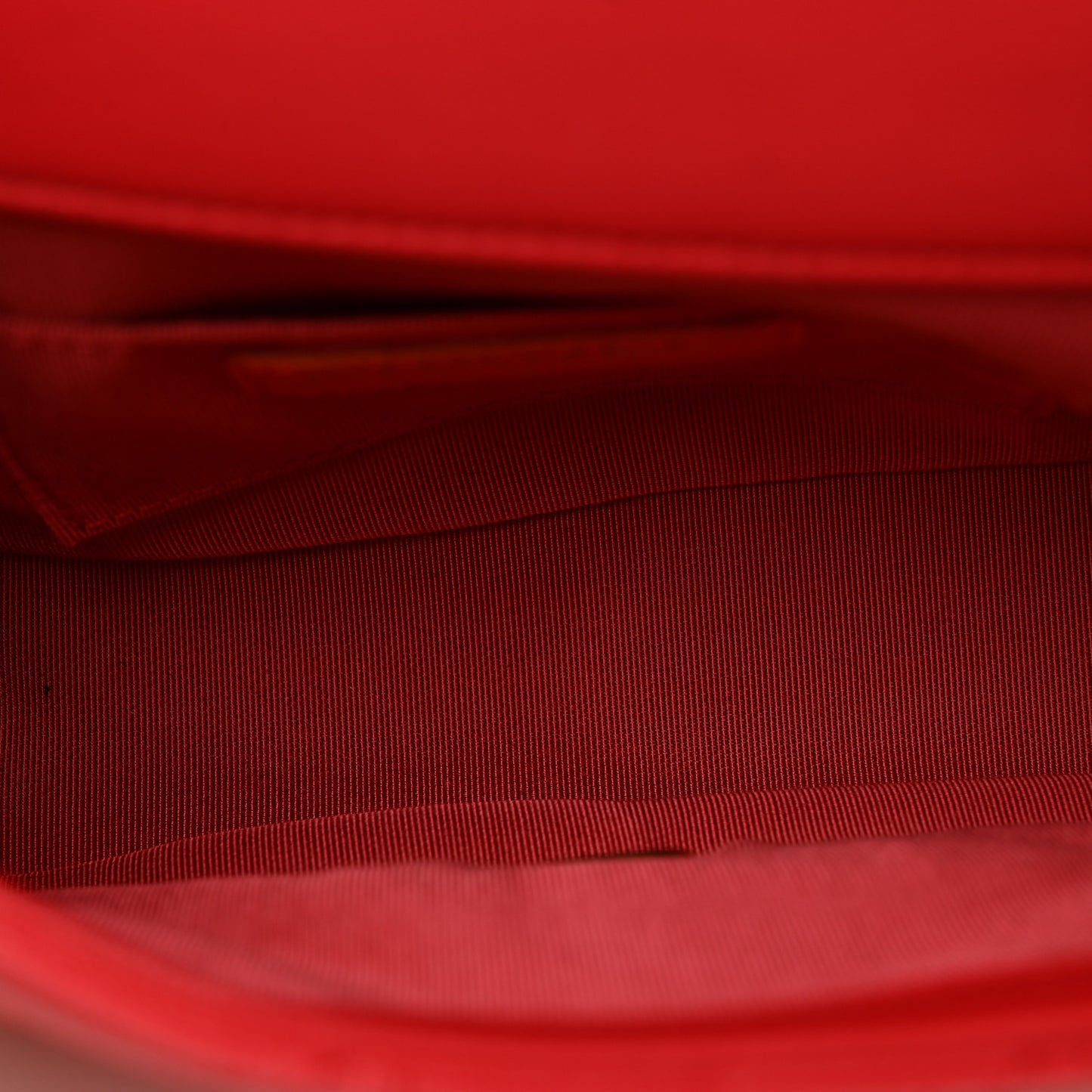 Lambskin Quilted Small Circular Handle Bag Brilliant Rouge