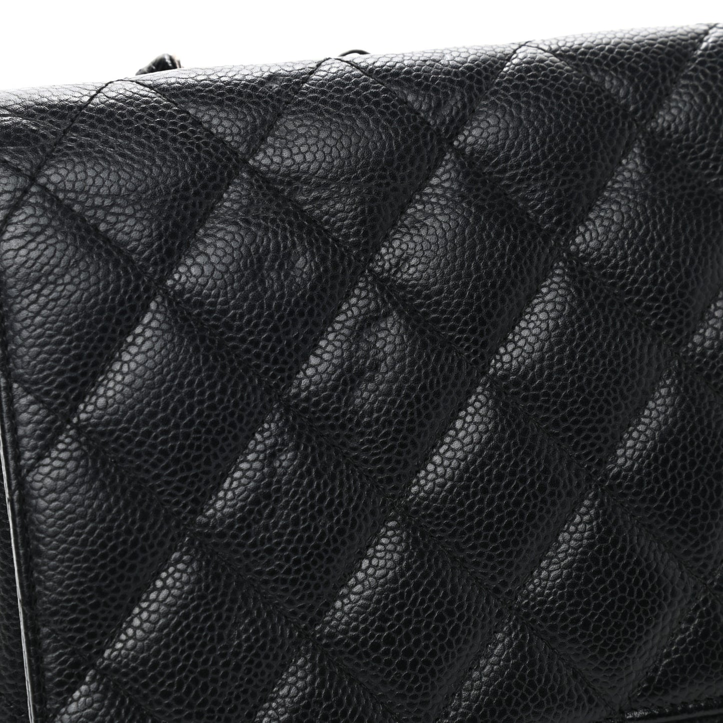 Caviar Quilted Jumbo Single Flap Black