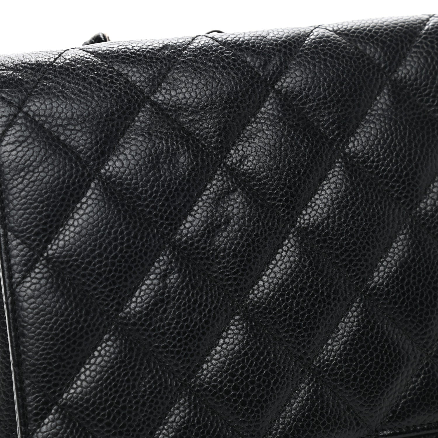 Chanel Caviar Quilted Jumbo Single Flap Black 10 of 12