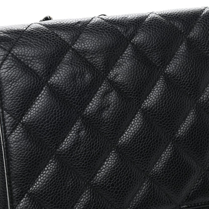 Chanel Caviar Quilted Jumbo Single Flap Black 10 of 12