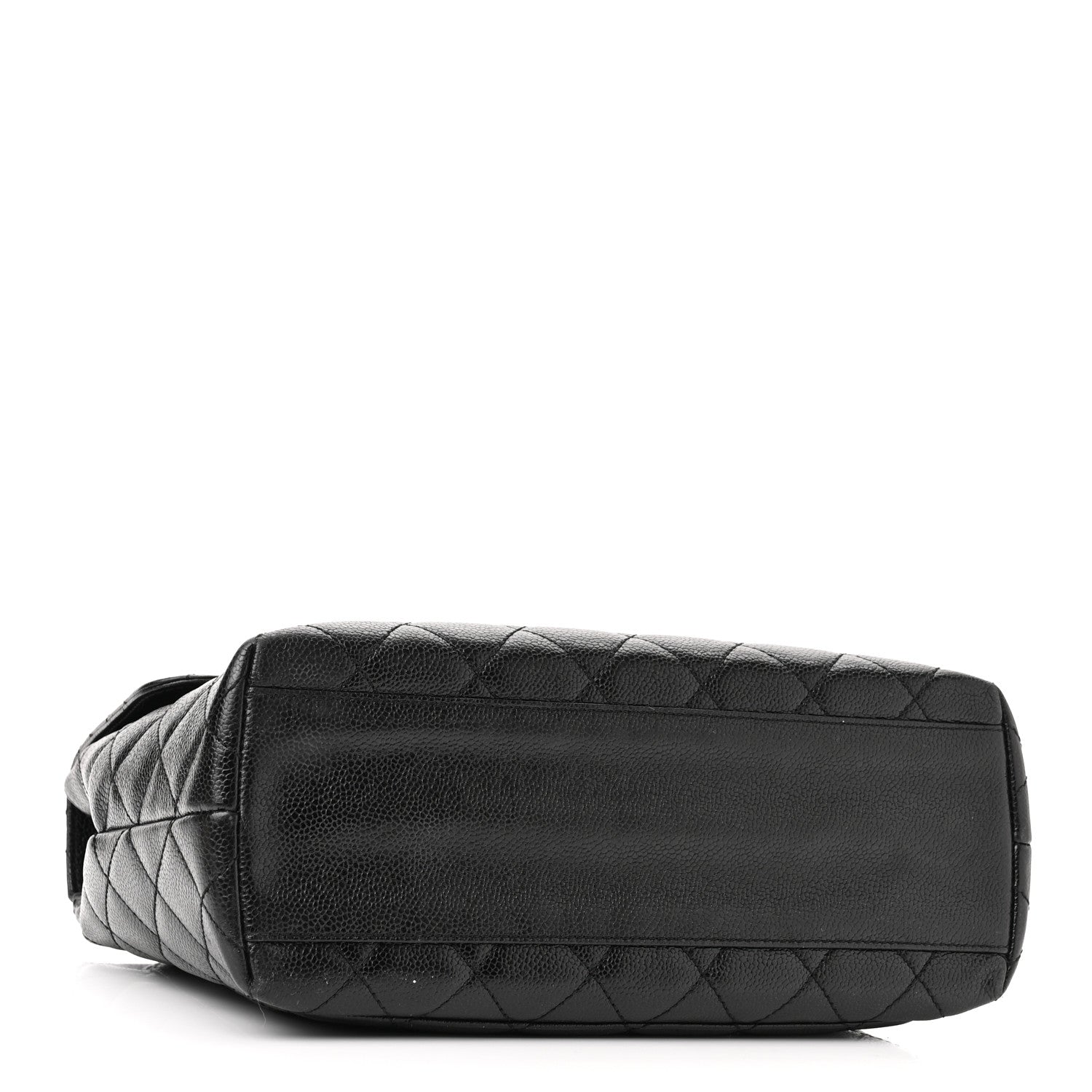 Chanel Caviar Quilted Jumbo Kelly Flap Black 4 of 10