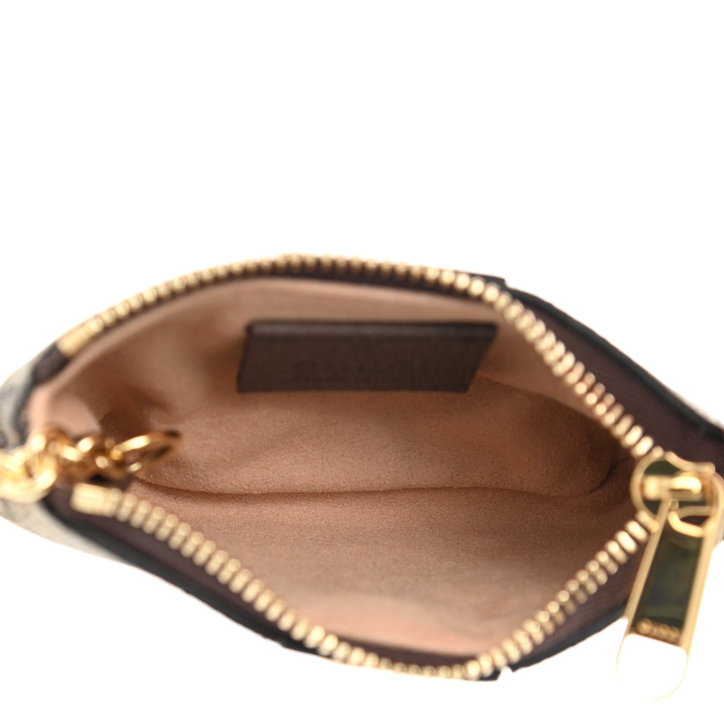GG Supreme Monogram Web Ophidia Key Case Beige New Acero