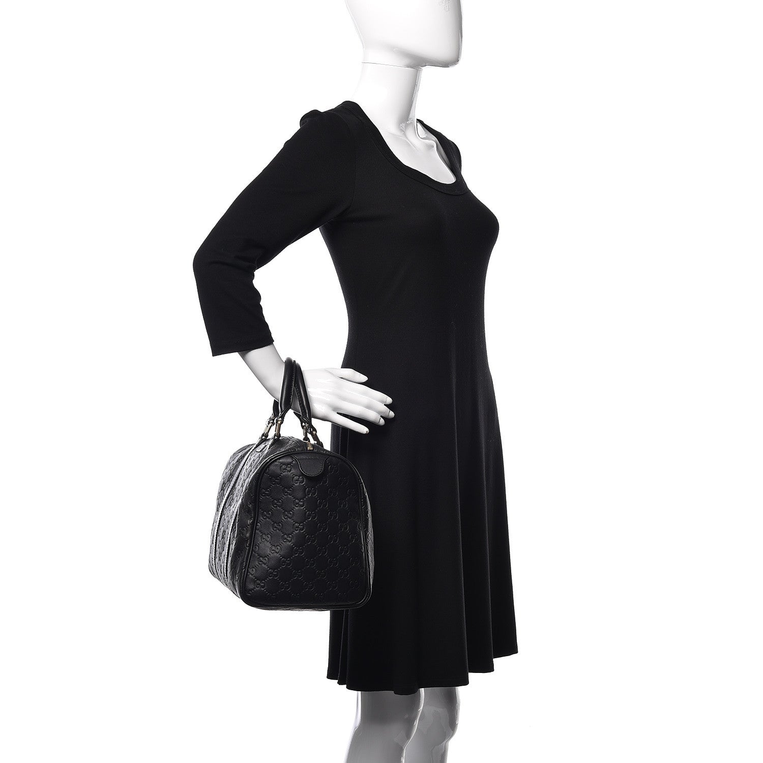 Gucci Guccissima Medium Joy Boston Black 2 of 10