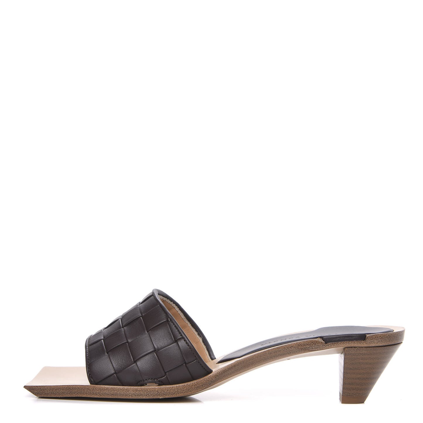 Nappa Intrecciato Heeled Sandals 37 Oxblood