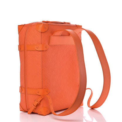 Louis Vuitton Taurillon Empreinte Soft Trunk Backpack PM Orange 3 of 12