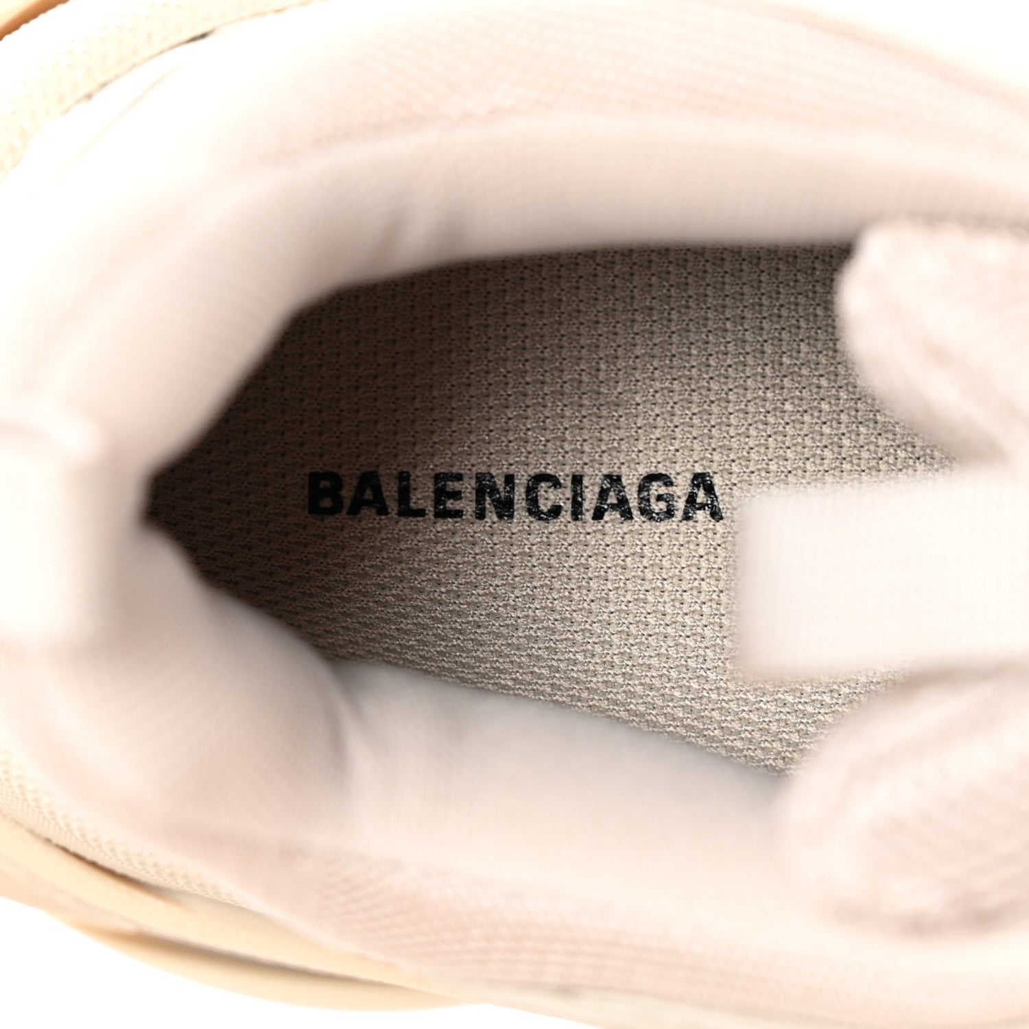 Balenciaga Fabric Mesh Womens Triple S Sneakers 38 Beige 7 of 10