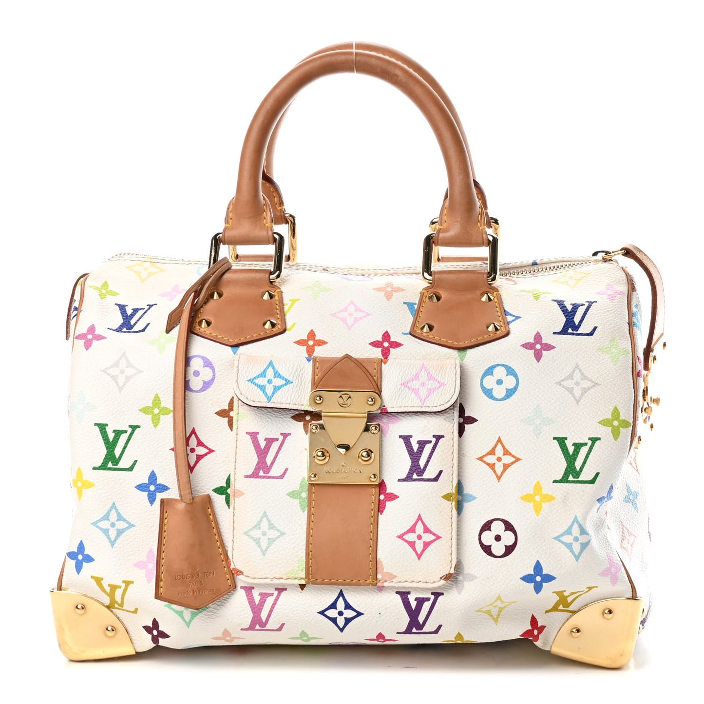 Monogram Multicolor Speedy 30 White