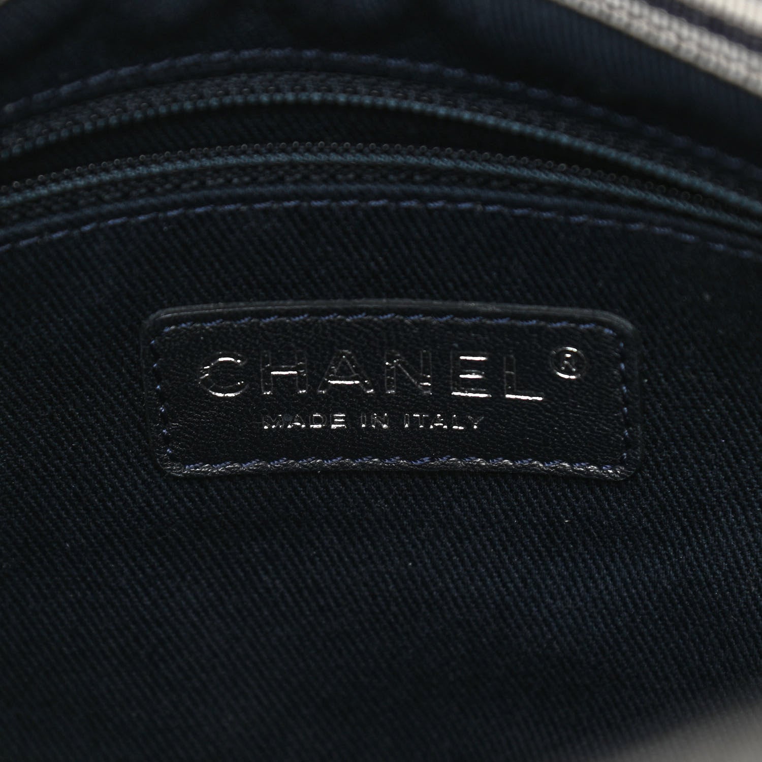 Chanel Denim Large Shopping Tote Blue 6 of 10