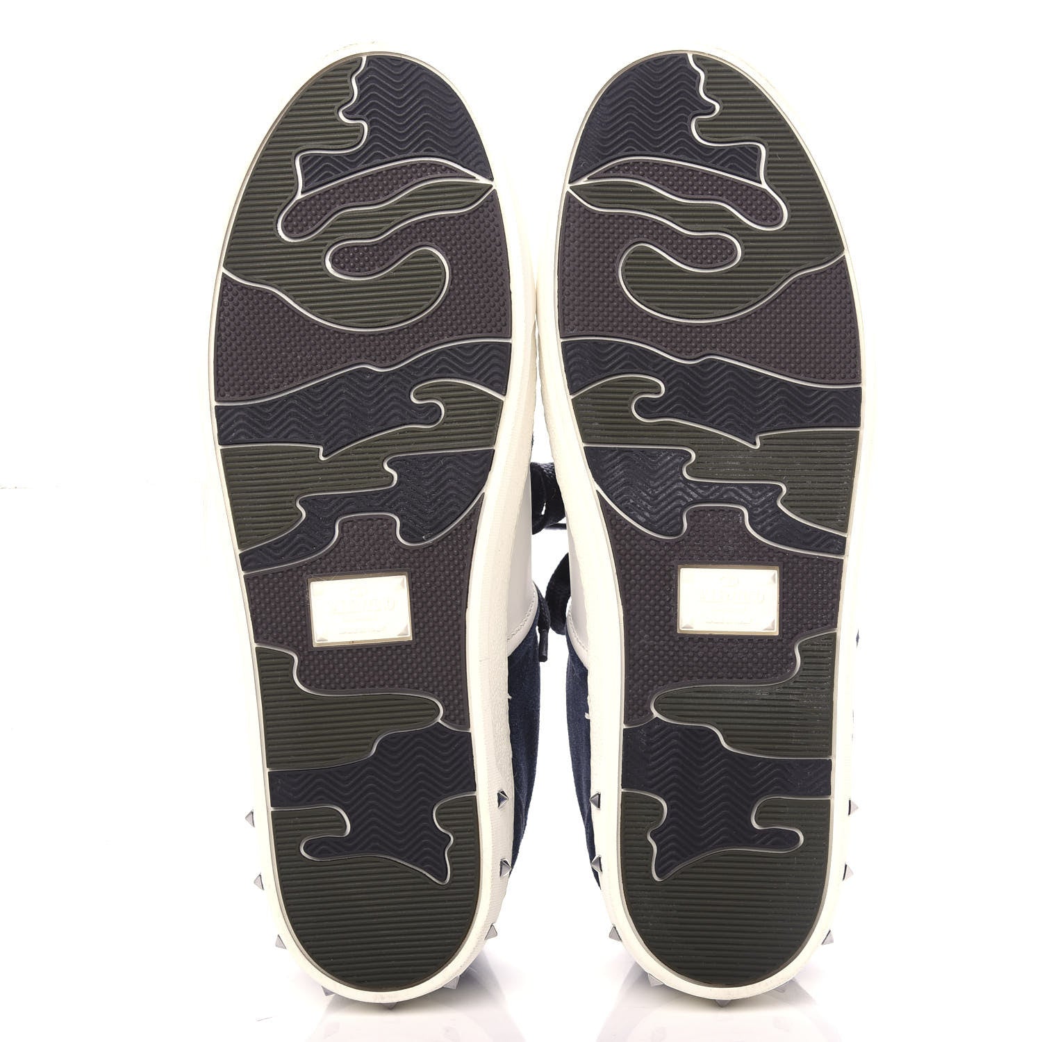 Valentino Garavani Suede Flycrew Sneakers 39.5 Marine White 6 of 10