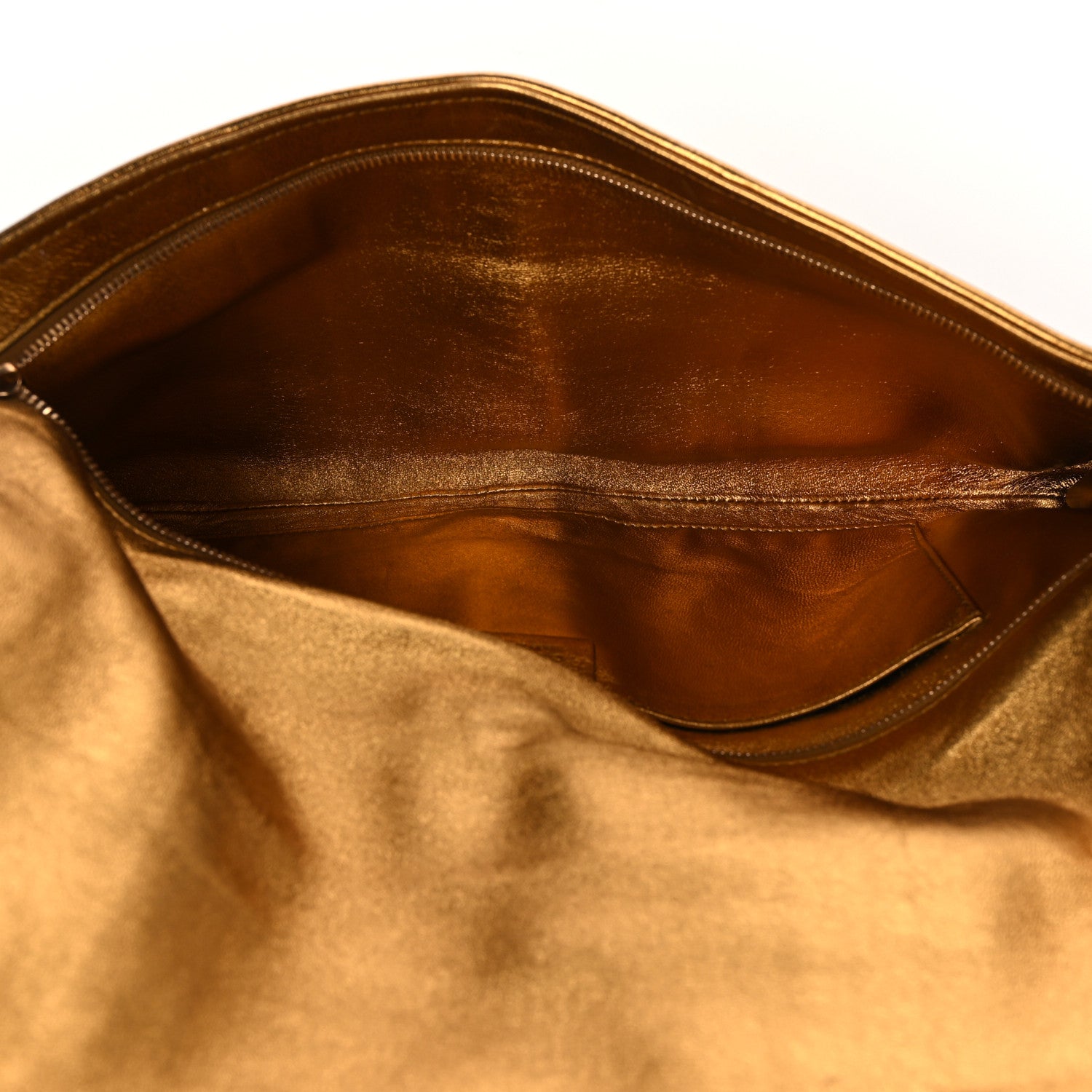 Gucci Metallic Python Malika Clutch Gold 6 of 10