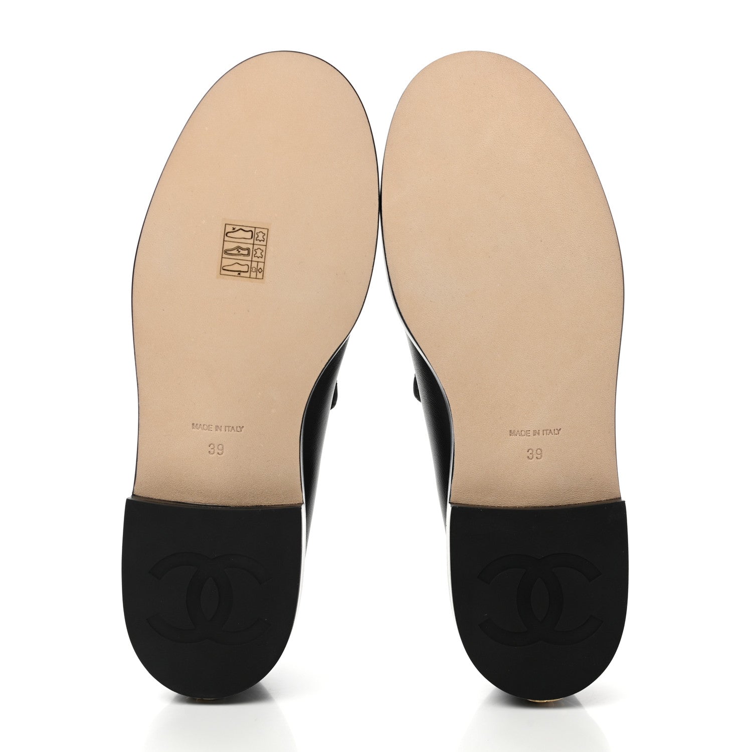 Chanel Lambskin Pearl Crystal Quilted CC Logo Jewelry Loafers 39 Black 5 of 8