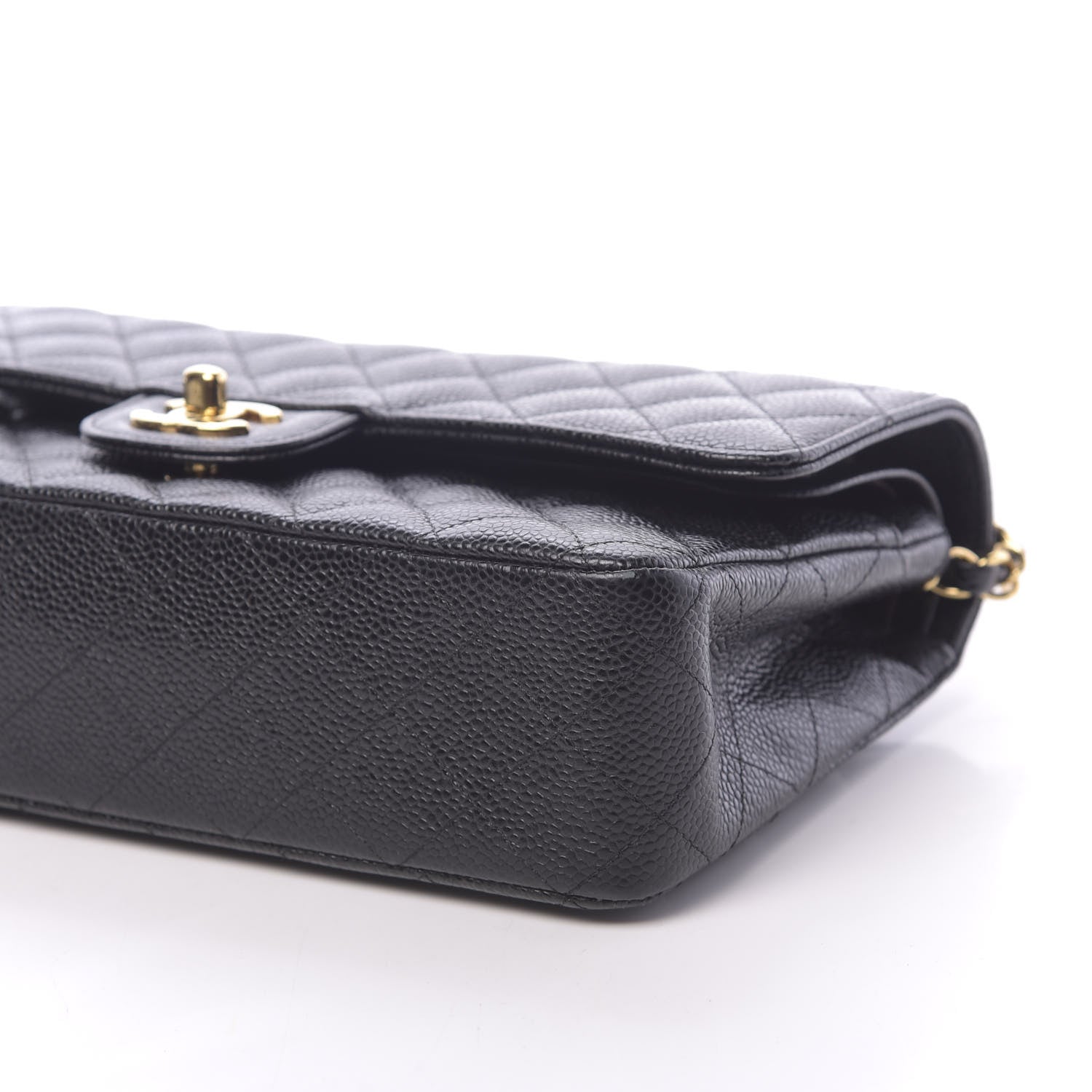 Chanel Caviar Quilted Medium Double Flap Black 9 of 11