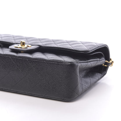 Chanel Caviar Quilted Medium Double Flap Black 9 of 11