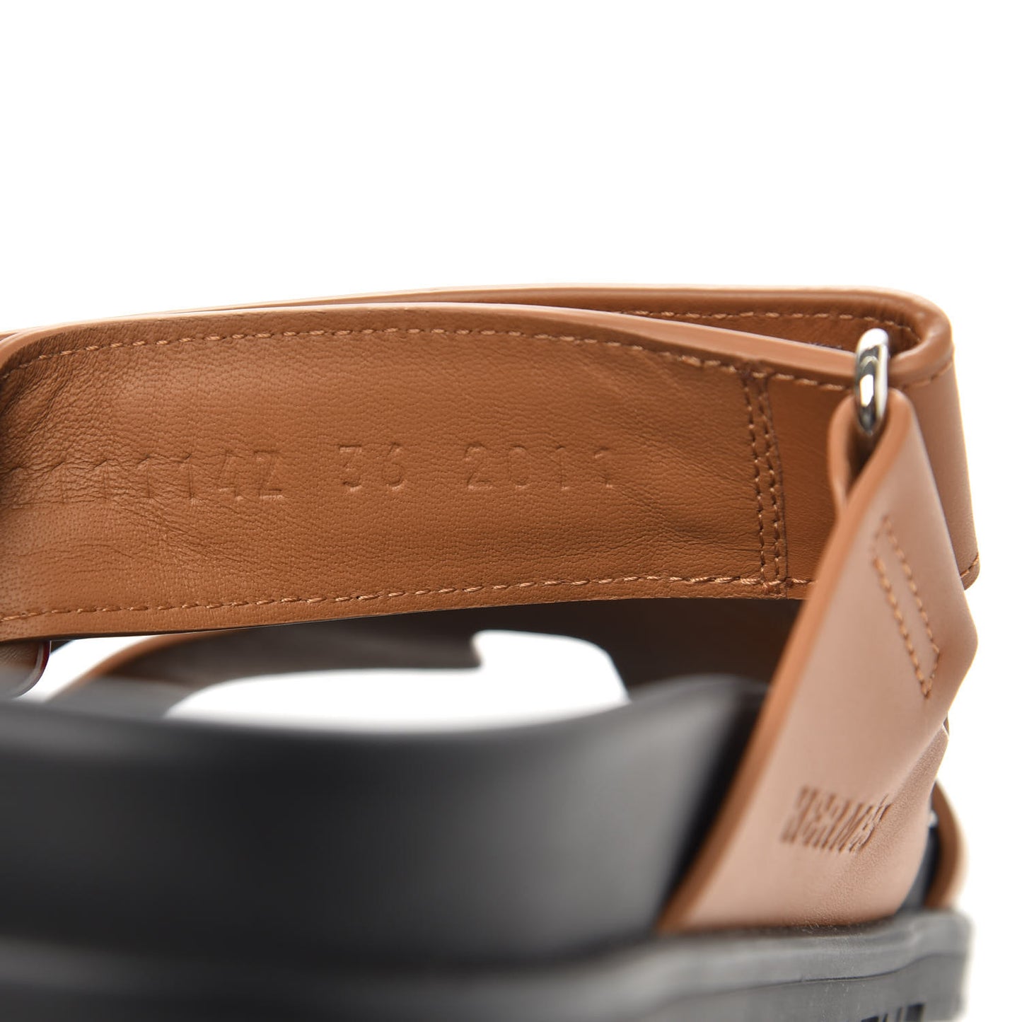 Calfskin Womens Chypre Sandals 36 Gold