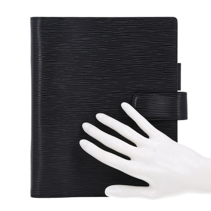 Louis Vuitton Epi Large Ring Agenda Cover Black 2 of 6