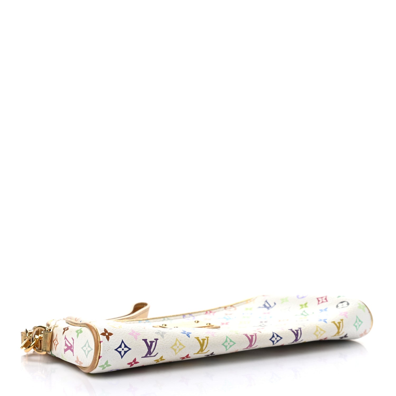 Louis Vuitton Monogram Multicolor Kate Clutch White 4 of 8