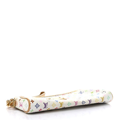 Louis Vuitton Monogram Multicolor Kate Clutch White 4 of 8