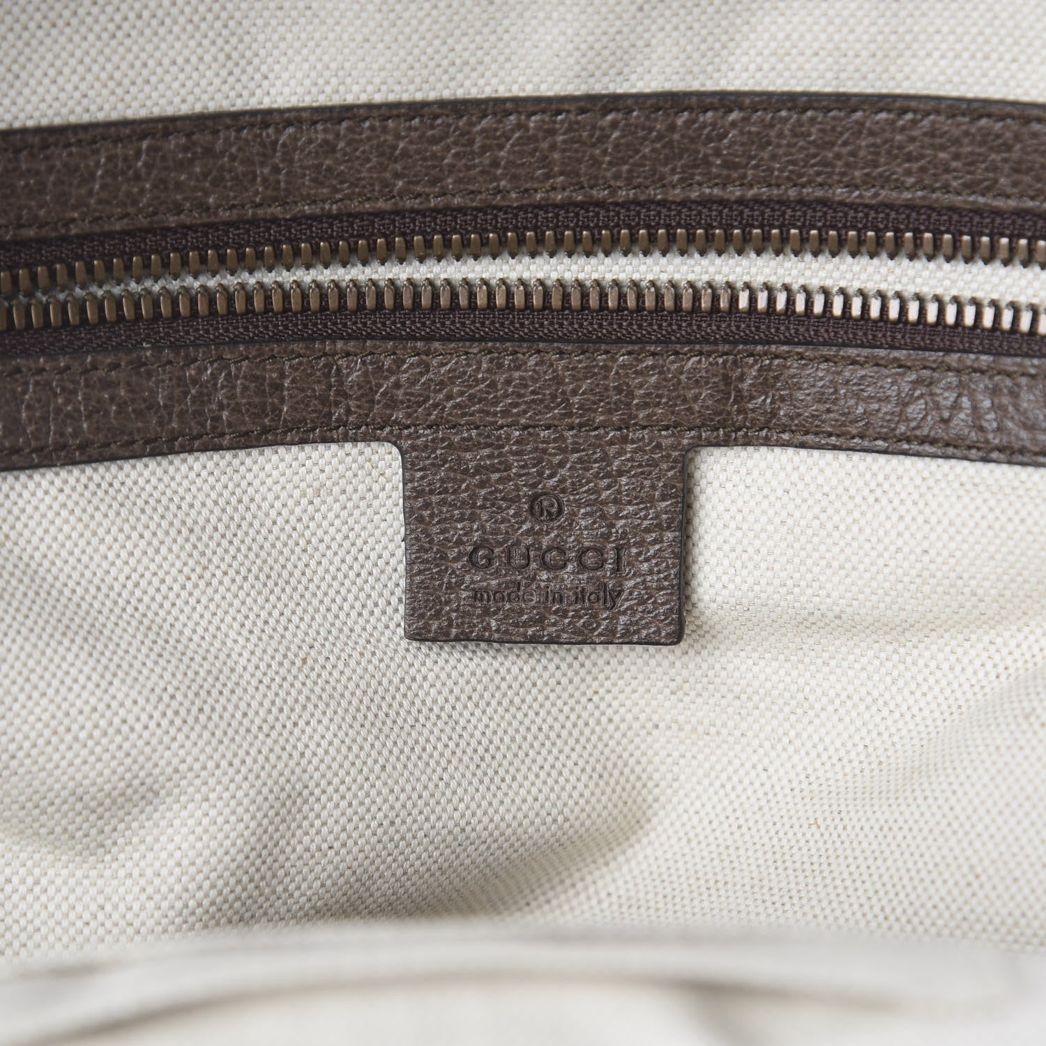 Gucci GG Supreme Monogram Calfskin Web Small Ophidia Day Backpack Beige Ebony New Acero 7 of 8