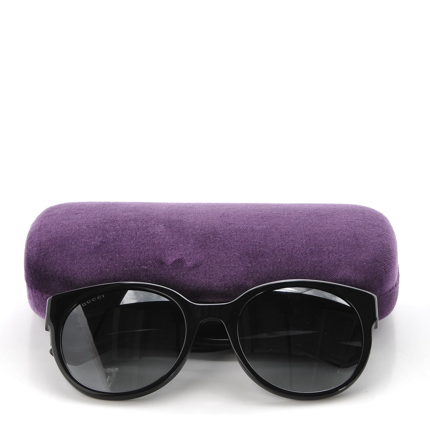 Acetate Round Sunglasses GG 0035S Black
