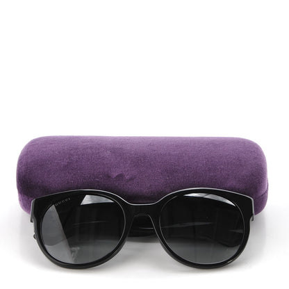 Gucci Acetate Round Sunglasses GG 0035S Black 8 of 8