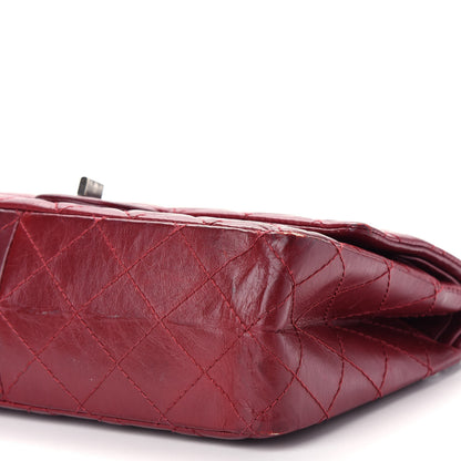 Chanel Aged Calfskin Quilted 2.55 Reissue 226 Flap Red 8 of 9
