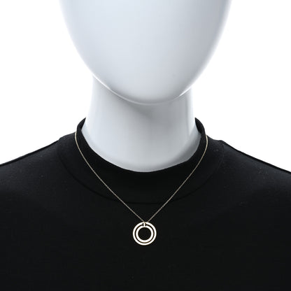 Tiffany 18K Yellow Gold T Circle Pendant Necklace 3 of 5