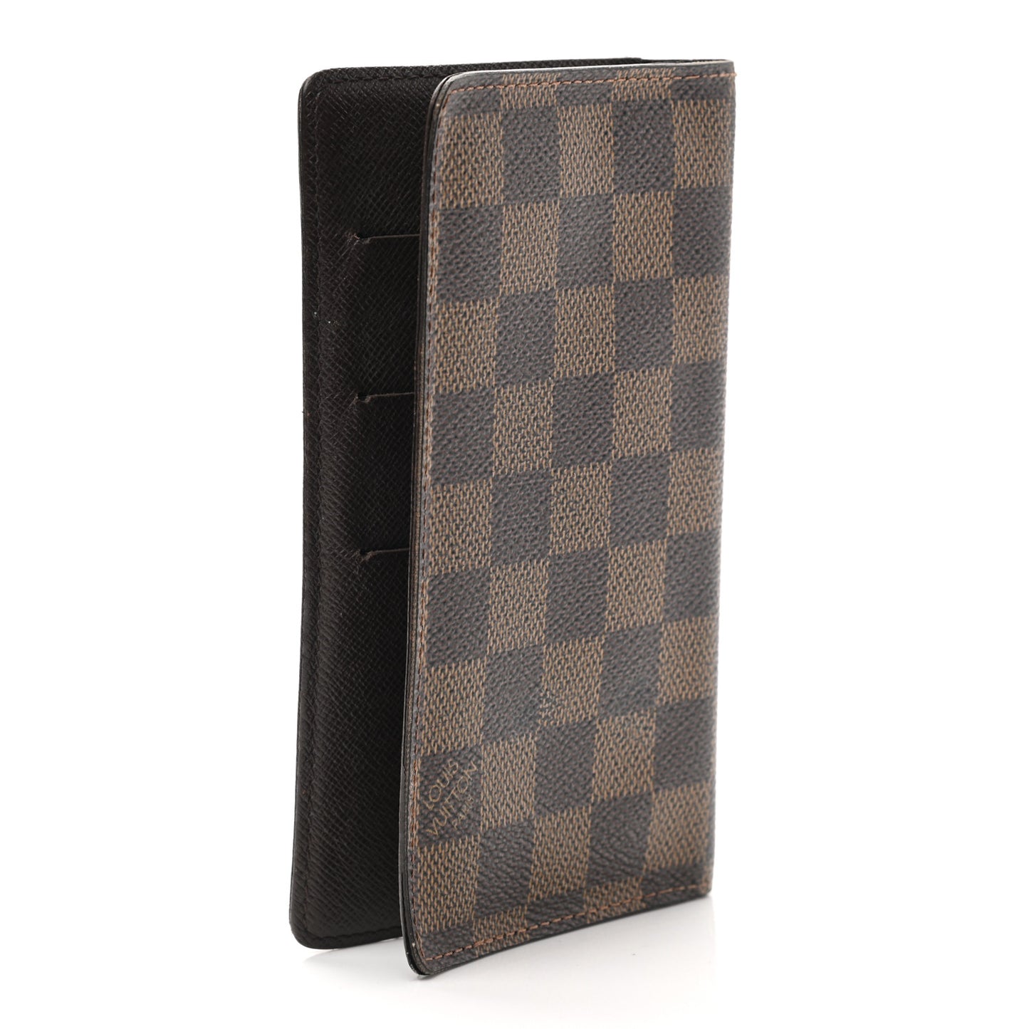 Damier Ebene Checkbook Cover Wallet