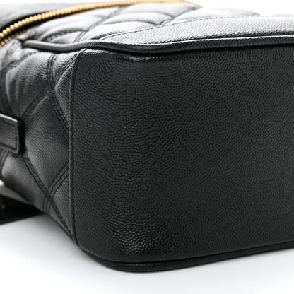 Saint Laurent Grain de Poudre Quilted 80's Vanity Bag Black 9 of 11