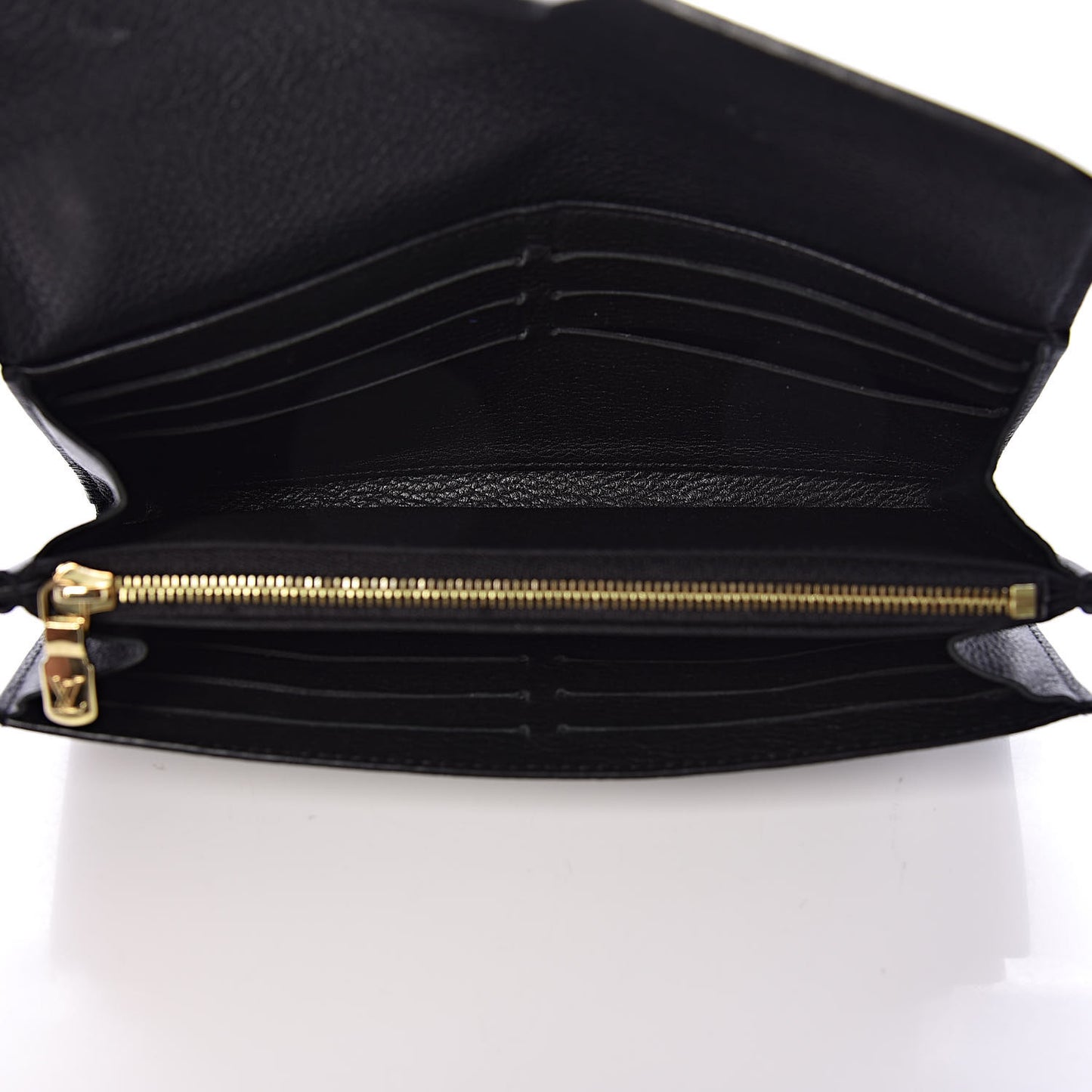 Calfskin Lockme Wallet Black