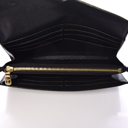 Louis Vuitton Calfskin Lockme Wallet Black 5 of 10
